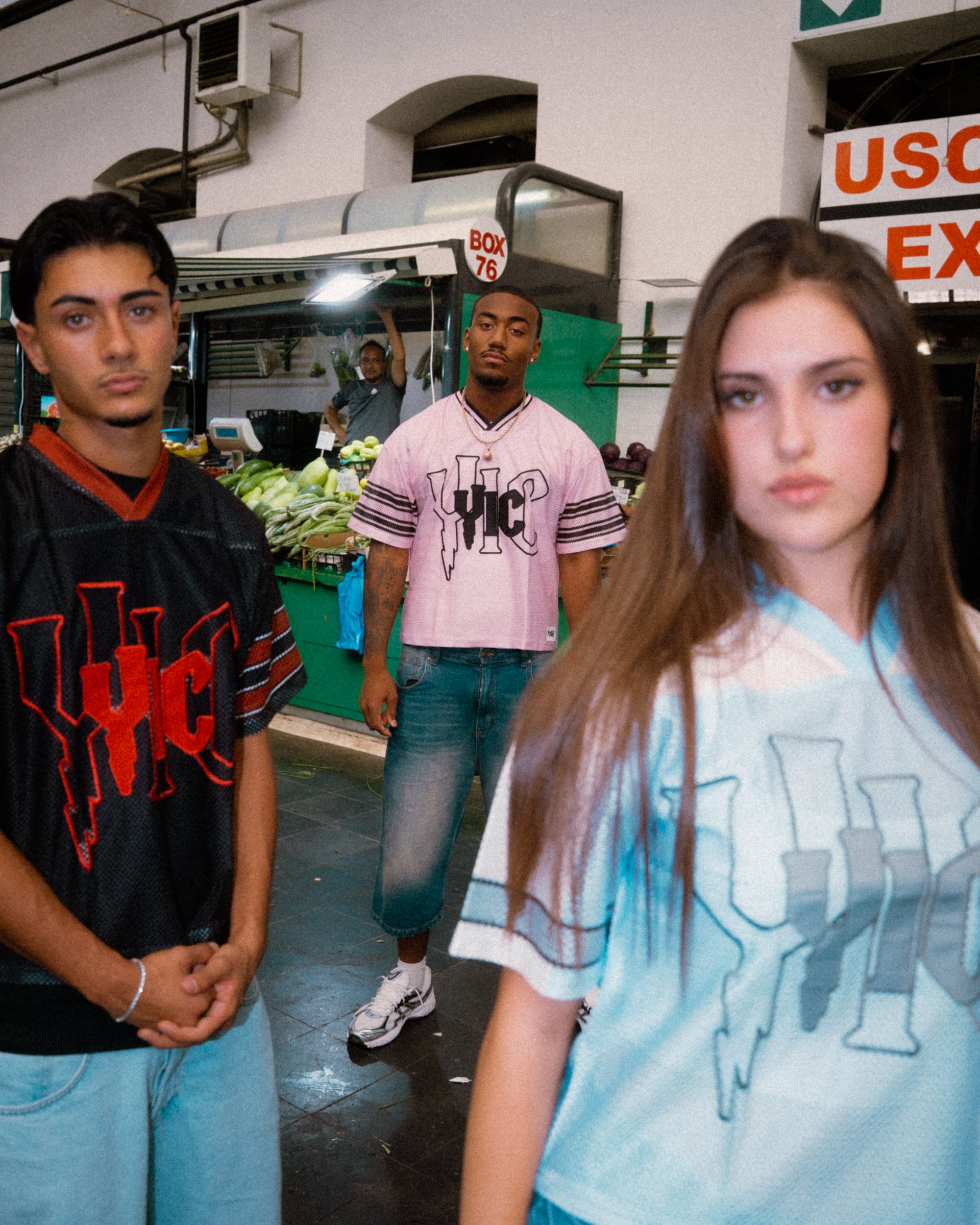 YIC MESH JERSEY LIGHT BLUE  AND WHITE