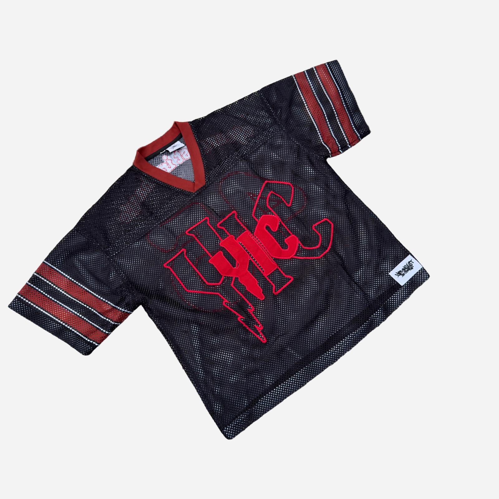 YIC MESH JERSEY RED AND BLACK