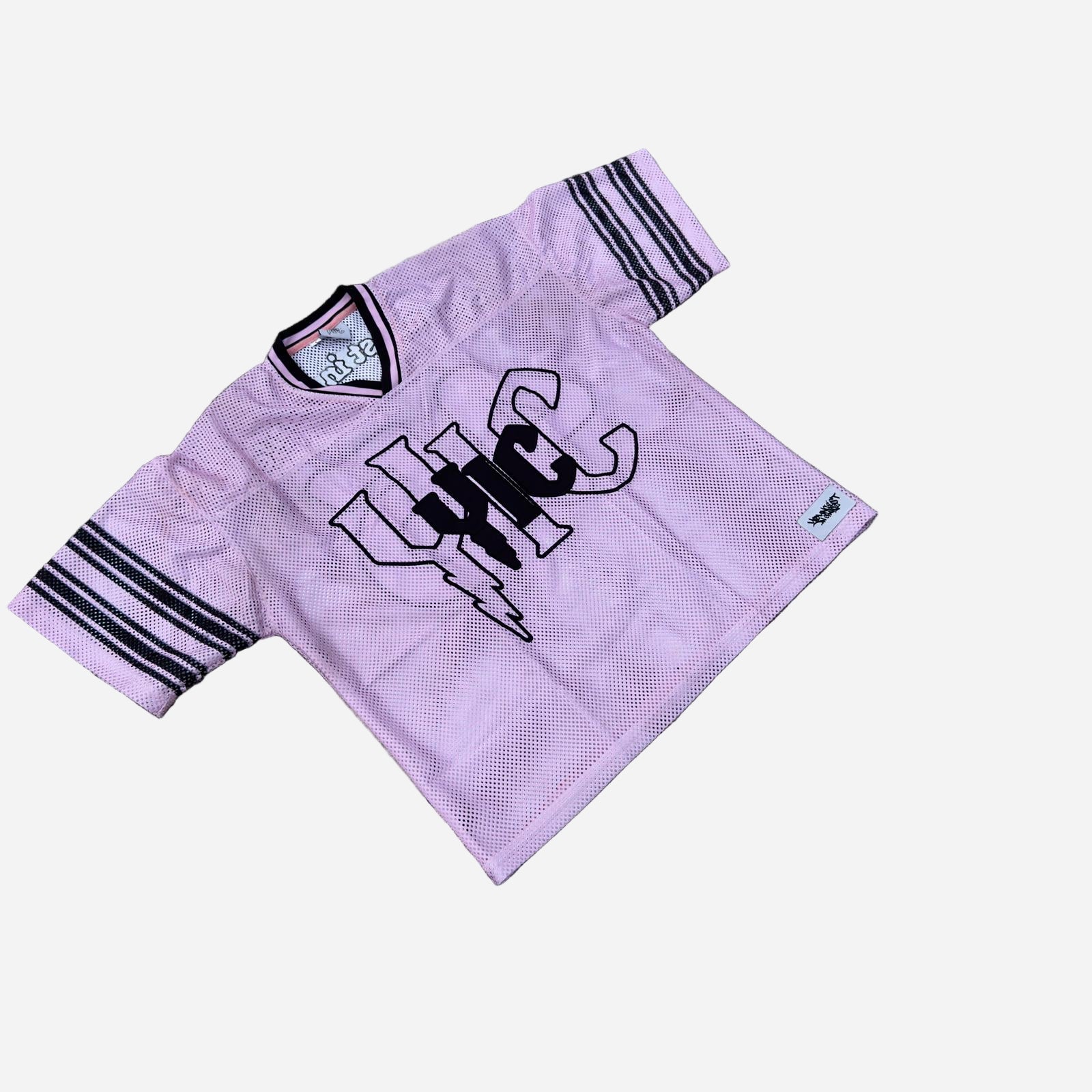 YIC MESH JERSEY PINK AND BLACK